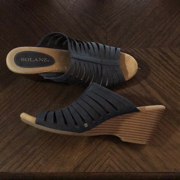 Navy Sandals - Picture 1 of 3